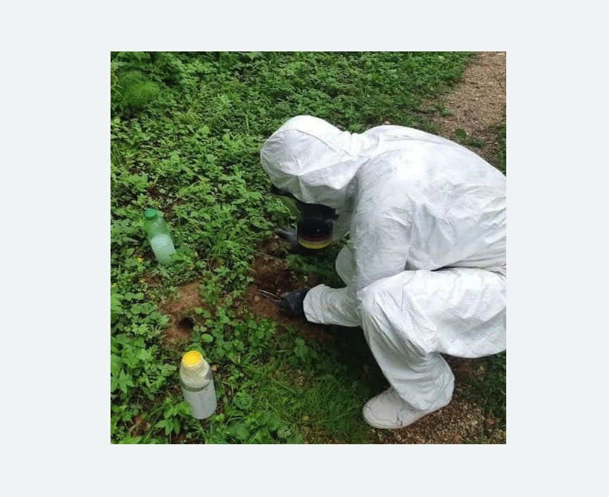 уничтожение кротов на участке в Заводоуковске